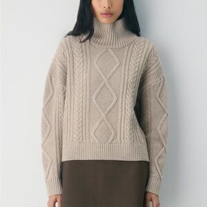 Aritzia HERITAGE KNIT MERINO WOOL HI-HIP turtleneck